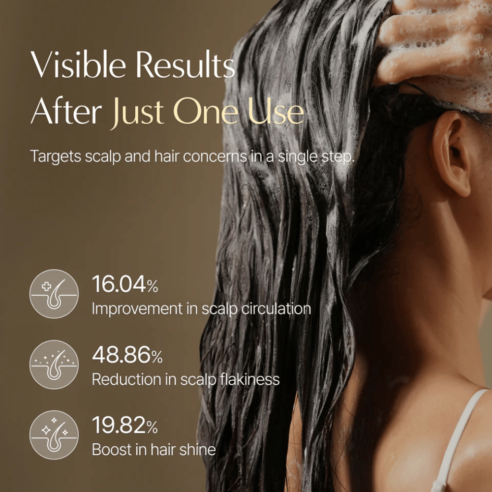 LILYEVE Grow:Turn Exosome 3D Volume Brush Shampoo ktorý sa vmasíruje do pokožky hlavy pomocou kefkového aplikátora