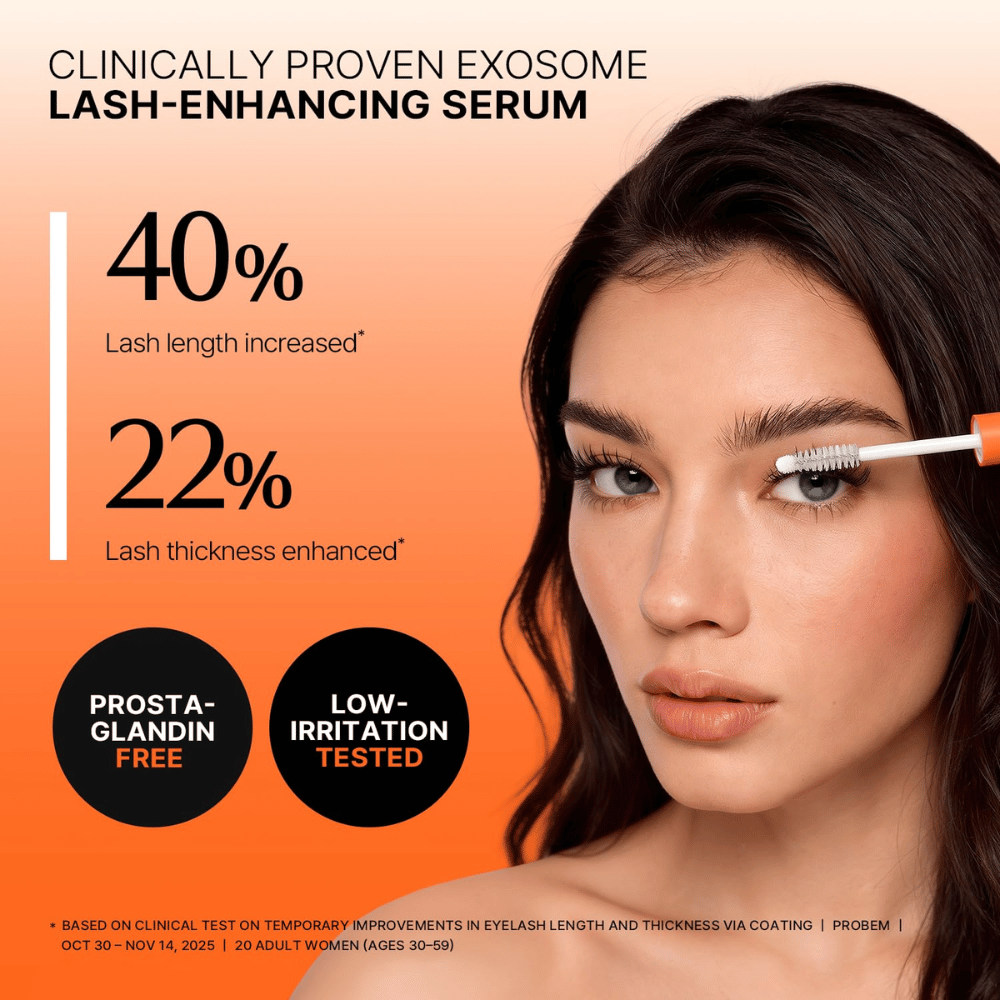 LILYEVE Grow Turn Exosome Dual Lash Serum – klinicky testované sérum na riasy pre dlhšie a hustejšie riasy.
