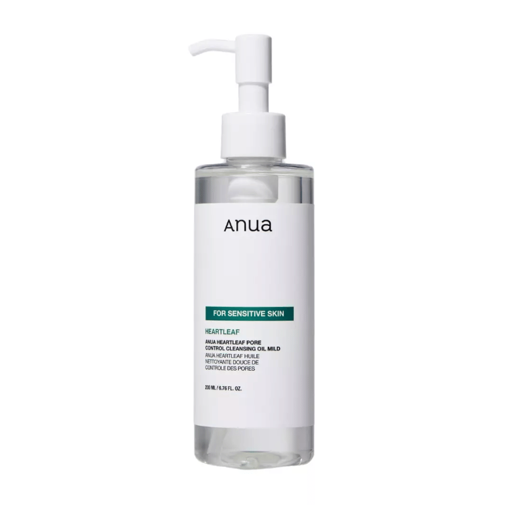 Anua Heartleaf Pore Control Cleansing Oil Mild je čistiaci olej špeciálne vyvinutý pre citlivú pokožku. Je navrhnutý tak, aby jemne a efektívne odstraňoval nečistoty a make-up, pričom kontroluje póry bez podráždenia pokožky.