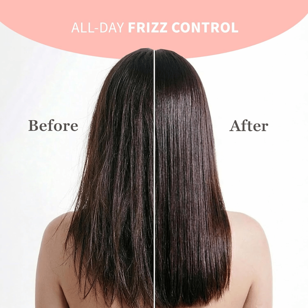 TOCOBO Heat Proof Hair Mist #01 Lowkey Famous – pred a po s kontrolou krepovatenia a hladšími vlasmi