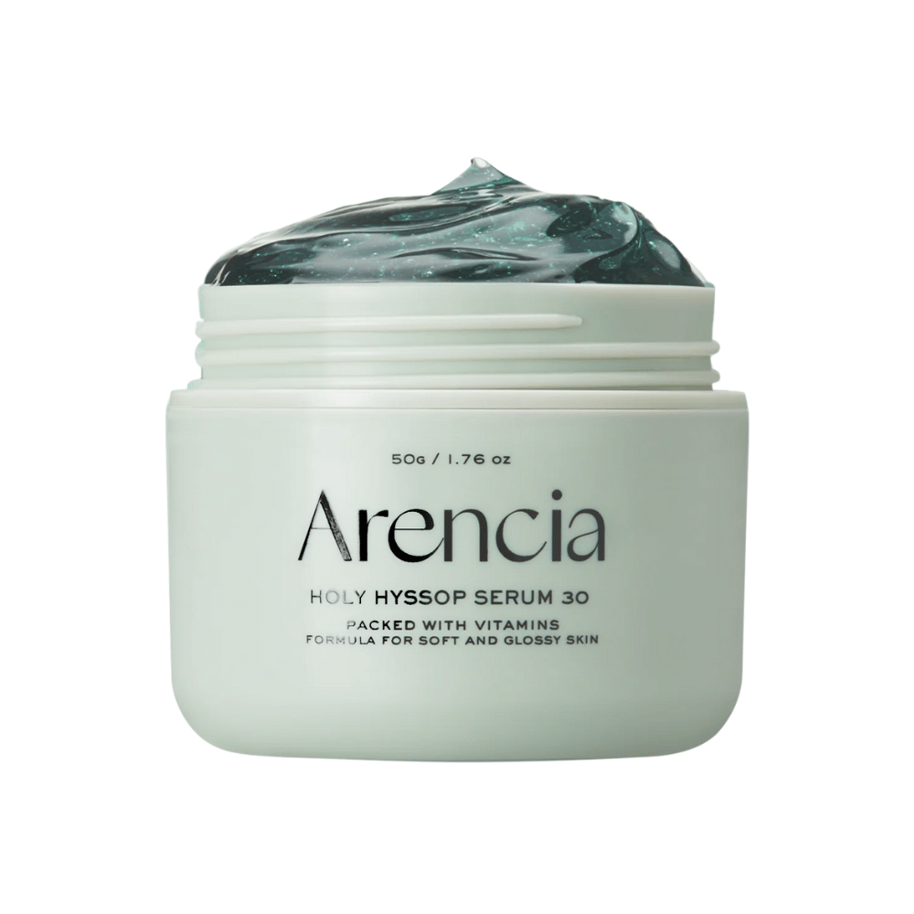 Arencia Holy Hyssop Serum 30 – silné vitamínové sérum s francúzskym extraktom yzopu, ktoré zjemňuje pokožku a zlepšuje lesk a pružnosť.