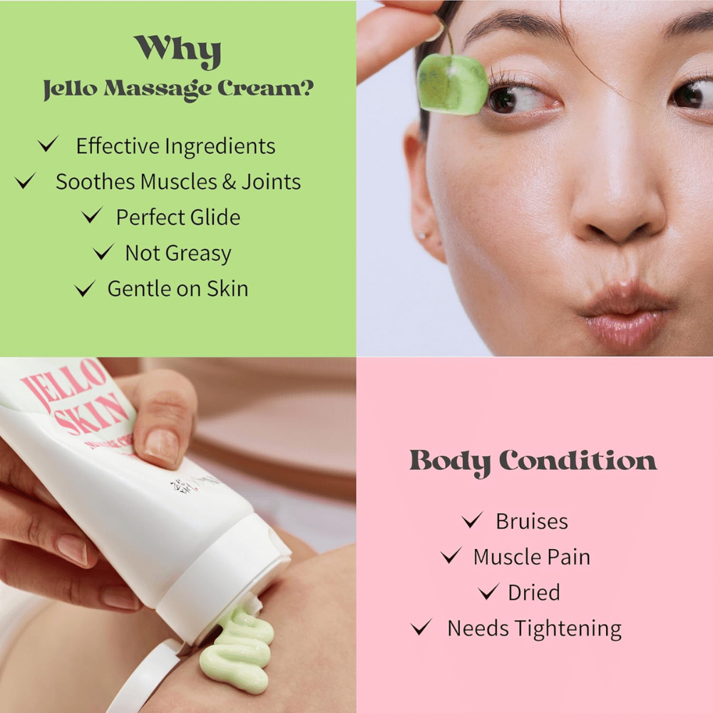 Beauty of Joseon Jello Skin Massage Cream na tvár a telo s hodvábnym pocitom, hydratáciou a formulou vhodnou na masáž.