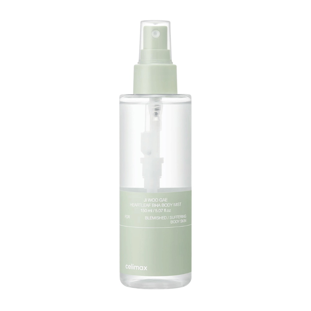 1. celimax Ji Woo Gae Heartleaf BHA Body Mist 150 ml – exfoliačná telová hmla