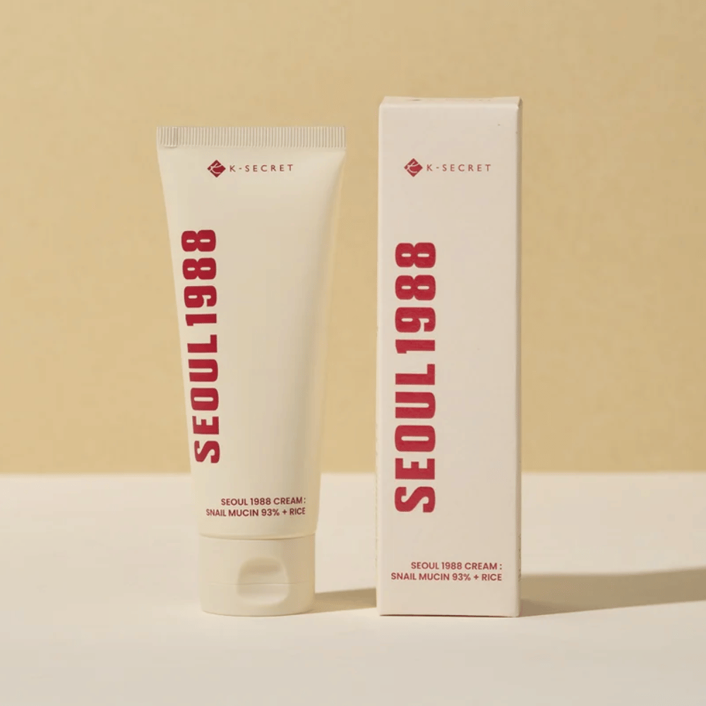 Obrázok produktu s balením pre SEOUL 1988 Cream : Slimačí mucín 93% + Ryža 100ml
