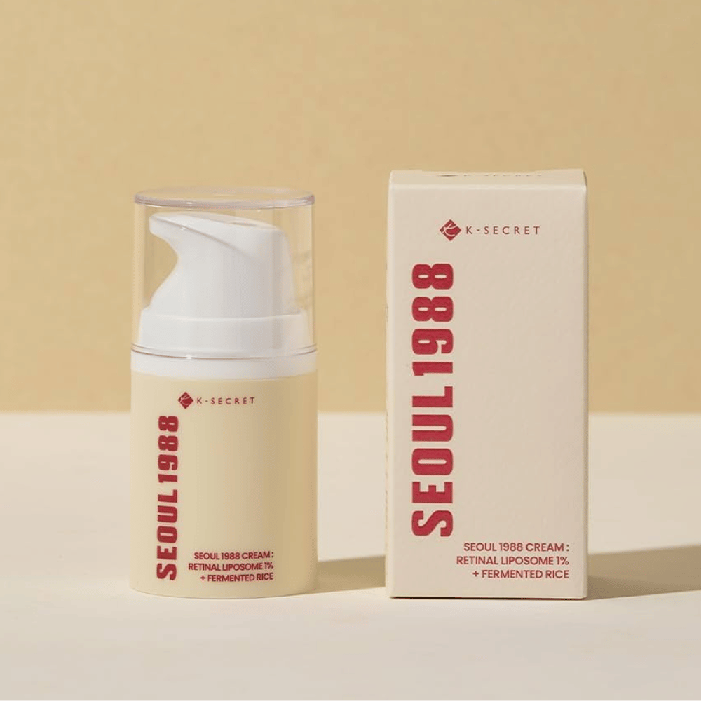 Obrázok produktu s balením pre SEOUL 1988 Cream : Retinal Liposome 1% + Fermented Rice 50ml