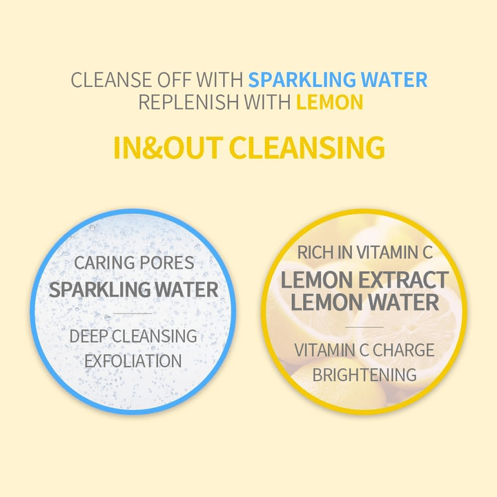 Secret Key Lemon Sparkling Cleansing Foam – čistí póry s perlivou vodou a dodáva lesk s extraktom z citrónu bohatým na vitamín C.