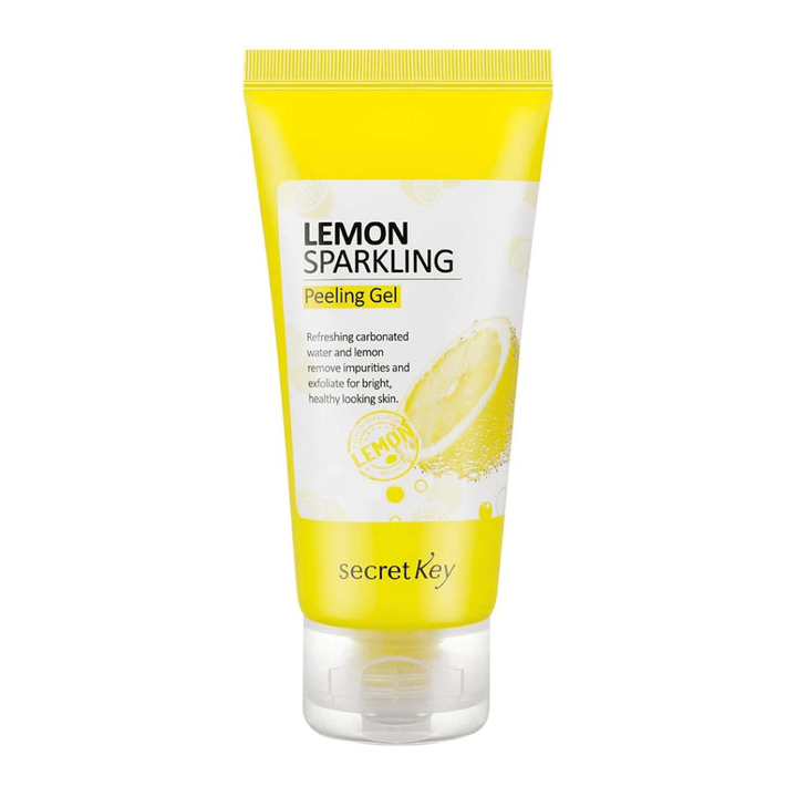 Secret Key Lemon Sparkling Peeling Gel – kórejský peelingový gél s kyselinou uhličitou a citrónovým extraktom, ktorý čistí póry a vyrovnáva tón pleti.