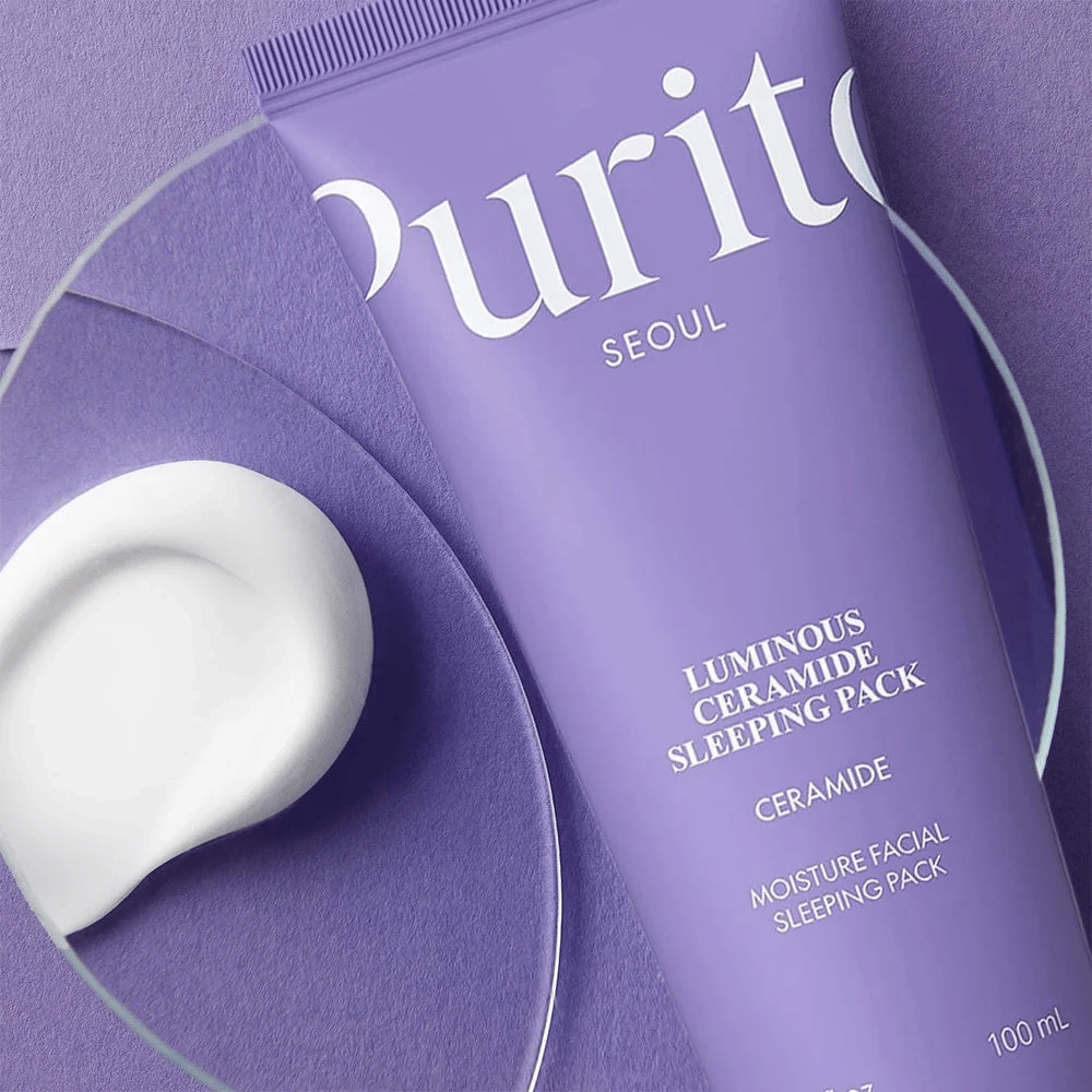 Purito Luminous Ceramide Sleeping Pack 100 ml – ceramídový nočný balíček s krémovou textúrou pre suchú a dehydratovanú pokožku