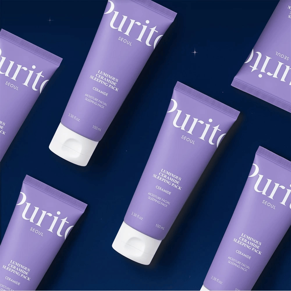 Purito SEOUL Luminous Ceramide Sleeping Pack – hydratačná nočná maska s ceramidmi, ktorá posilňuje kožnú bariéru a dodáva lesk