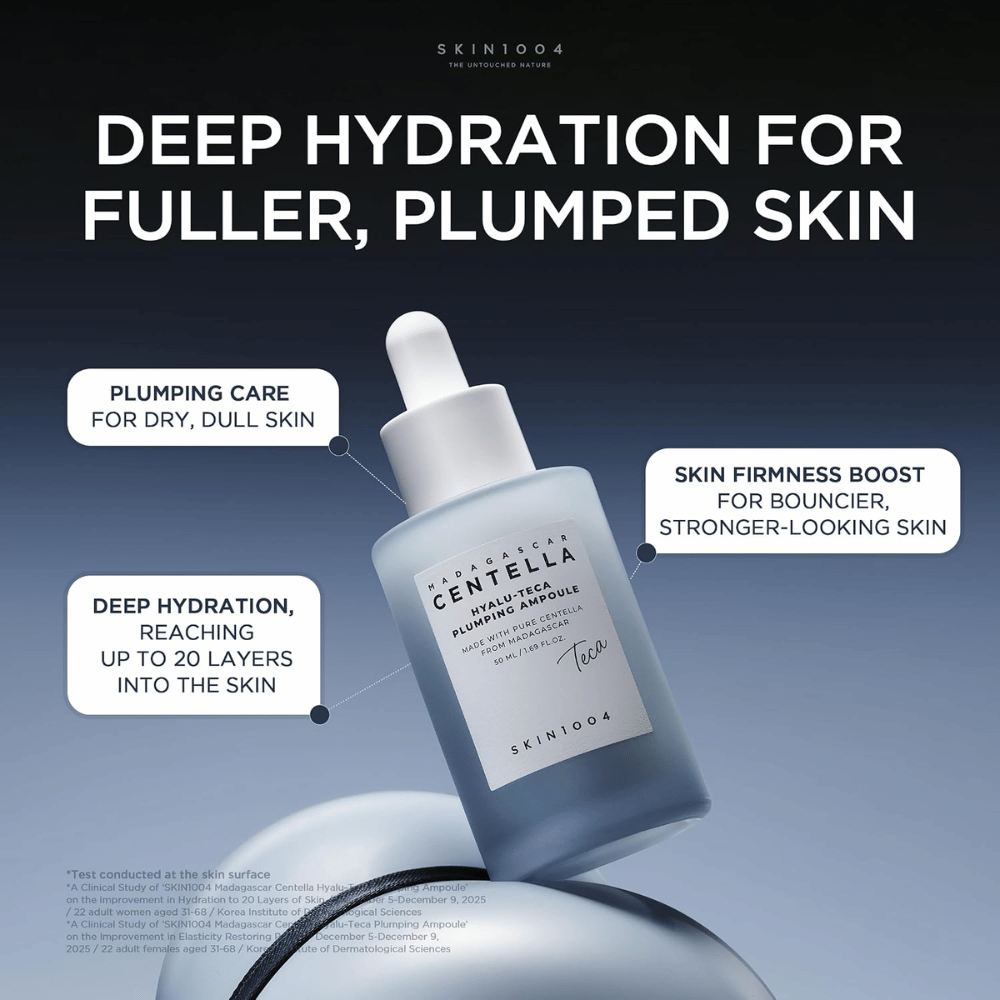 4. SKIN1004 Madagascar Centella Hyalu-Teca Plumping Ampoule – hydratačná ampulka pre plnšiu pokožku a zlepšenú elasticitu