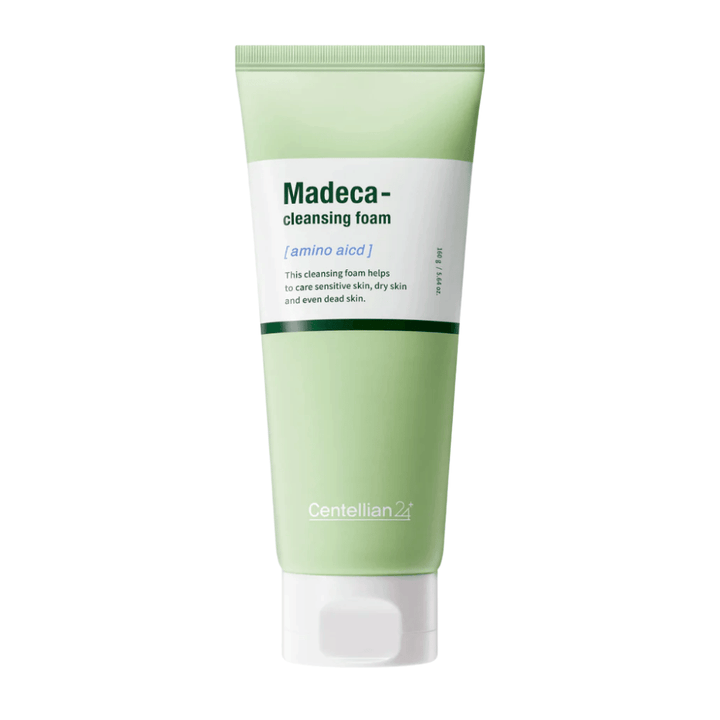 Centellian24 Madeca Amino Acid Cleansing Foam čistenie tváre – jemný kórejský cleansing foam s Centella Asiatica a aminokyselinami, ktoré jemne čistia pokožku a pomáhajú udržiavať rovnováhu vlhkosti pokožky.