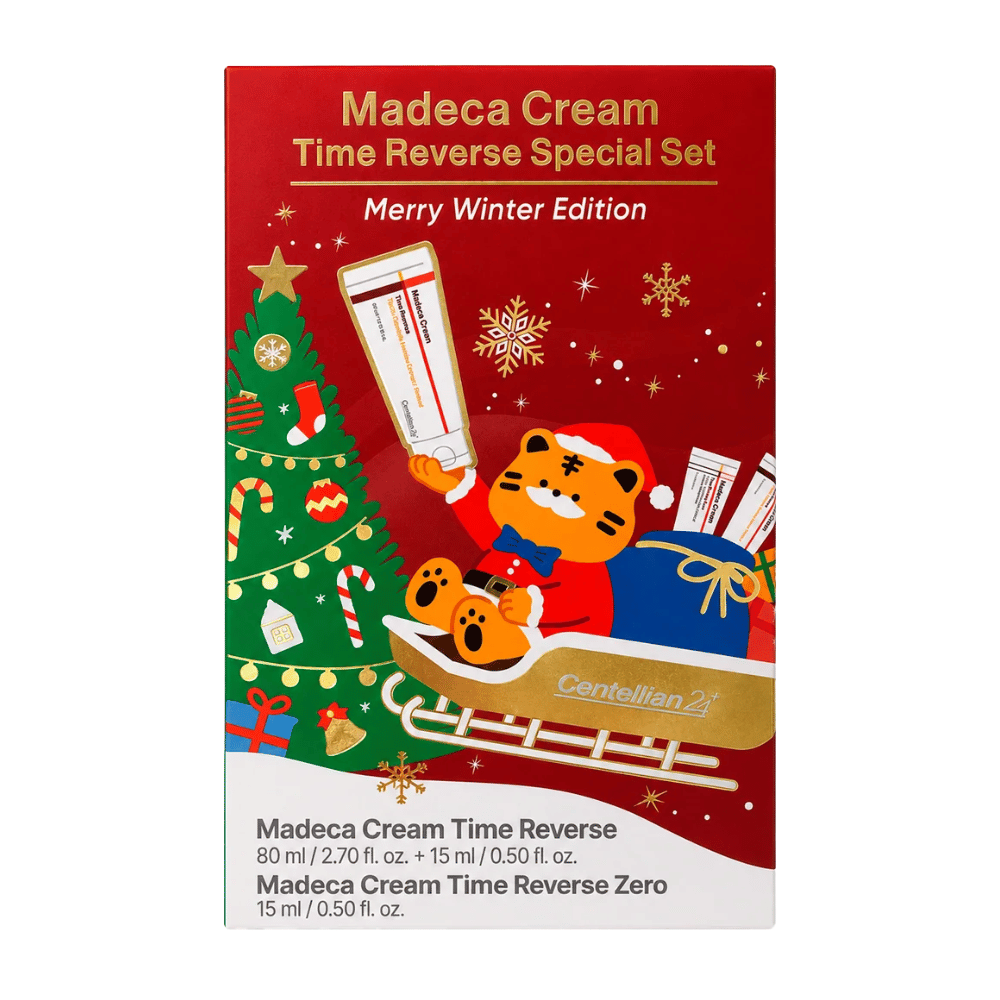 1. Centellian24 Madeca Cream Time Reverse Special Set Merry Winter Edition – vianočná súprava starostlivosti o pleť v červenom darčekovom balení