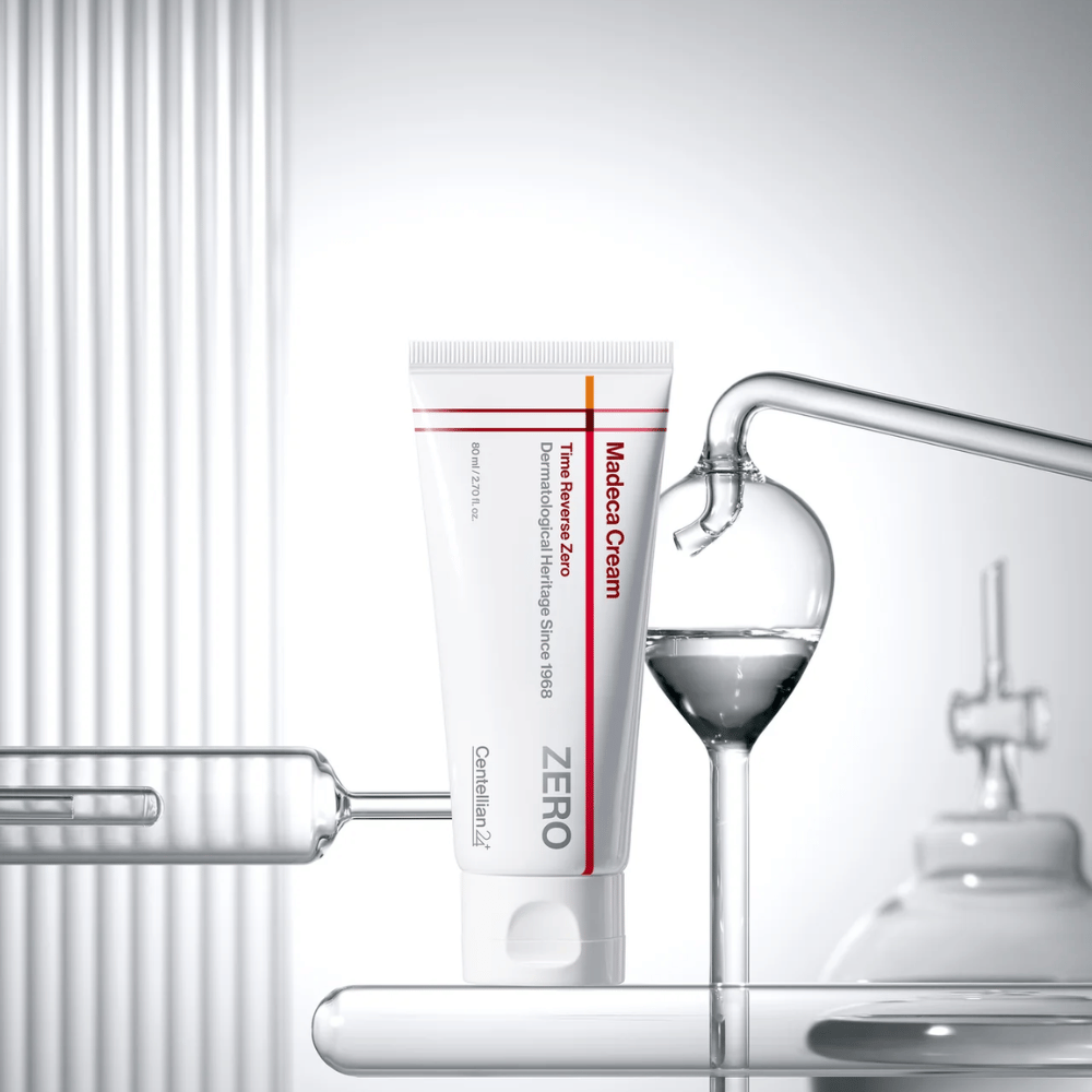 MADECA Cream Time Reverse Zero od Centellian24 v klinickom prostredí – kórejský pleťový krém vyvinutý na posilnenie kožnej bariéry a poskytovanie upokojujúcej, obnovujúcej starostlivosti.