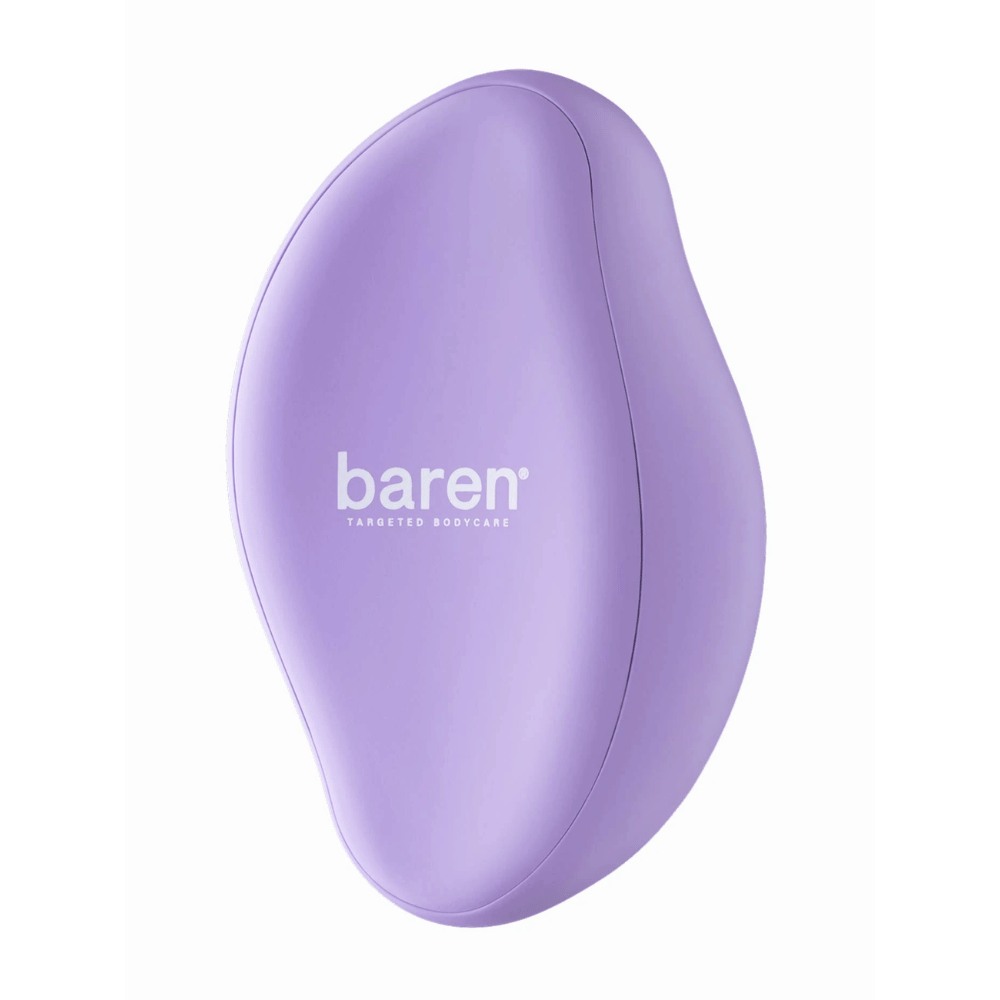 1. Baren Magic Glass Stone Foot File – fialový pilník na chodidlá s ergonomickým dizajnom na odstránenie zatvrdnutej a suchej kože na chodidlách