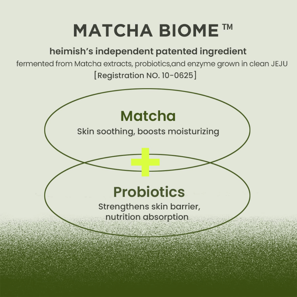 Heimish Matcha Biome Amino Acne Cleansing Foam s matchou a probiotikami – posilňuje kožnú bariéru a upokojuje podráždenú, na akné náchylnú pokožku