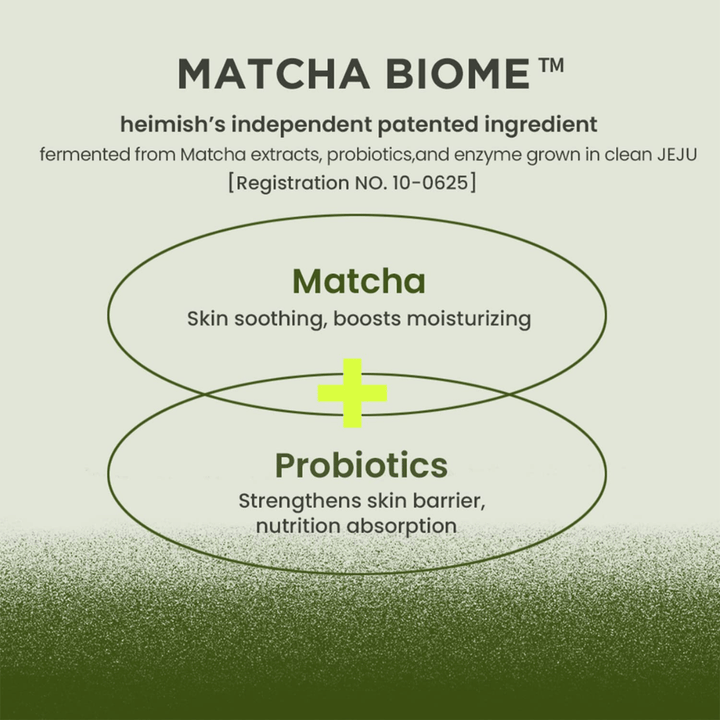 Heimish Matcha Biome Amino Acne Cleansing Foam s matchou a probiotikami – posilňuje kožnú bariéru a upokojuje podráždenú, na akné náchylnú pokožku