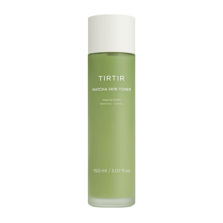 TIRTIR Matcha Skin Toner 150 ml, ktoré upokojuje citlivú pleť, účinne hydratuje a zlepšuje rovnováhu a jas pleti.