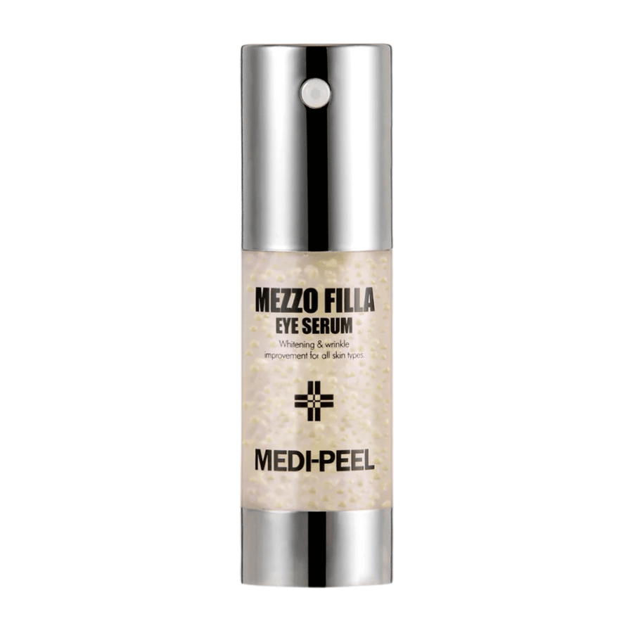 MEDI-PEEL Mezzo Filla Eye Serum stojaci produktový obrázok – kórejské očné sérum, ktoré pomáha redukovať vrásky, dodávať jas a zlepšovať elasticitu pokožky.