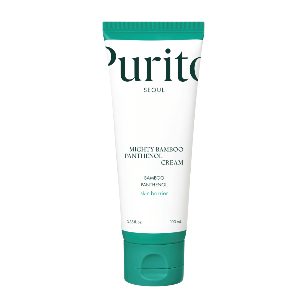Purito Mighty Bamboo Panthenol Cream je výživný pleťový krém, ktorý kombinuje bambusový extrakt a panthenol na posilnenie kožnej bariéry, hĺbkovú hydratáciu a upokojenie citlivej pokožky. Perfektný na každodenné použitie, zanecháva pokožku jemnú a vyváženú bez podráždenia.