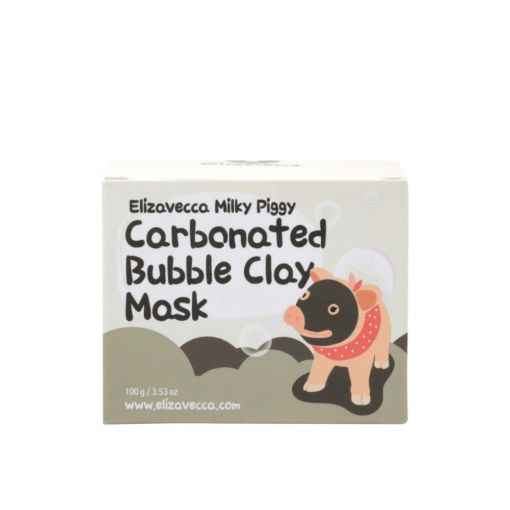 Elizavecca Milky Piggy Carbonated Bubble Clay Mask 100 g – kórejská bublinková maska s oxidom uhličitým a bahnom, ktorá hlboko čistí póry a odstraňuje prebytočný maz.