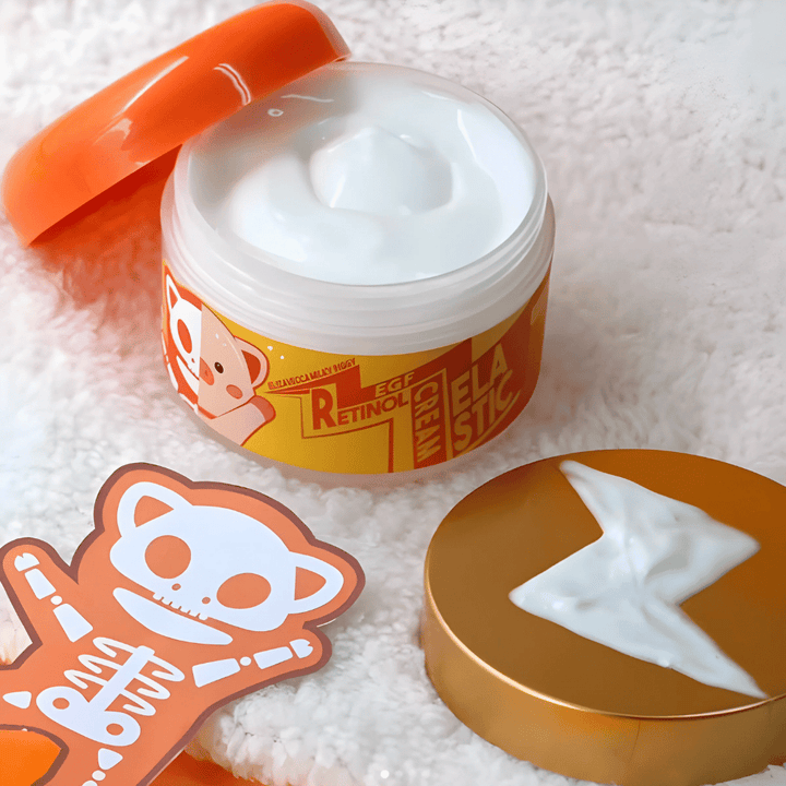 Elizavecca Milky Piggy EGF Elastic Retinol Cream – kórejský pleťový krém s retinolom a EGF, ktorý pomáha zlepšovať elasticitu pokožky, znižovať jemné vrásky a poskytovať hydratovanú a hladkú pokožku.