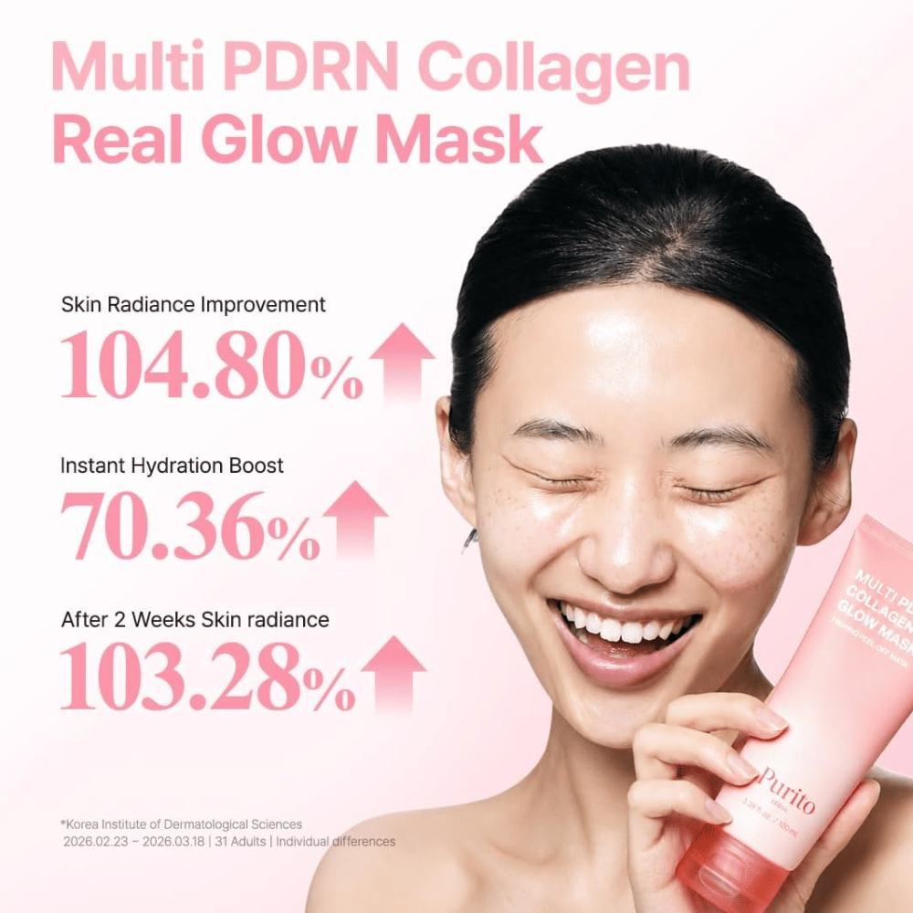 Purito SEOUL Multi PDRN Collagen Real Glow Mask – hydratačná pleťová maska pre zlepšený jas a hydratáciu