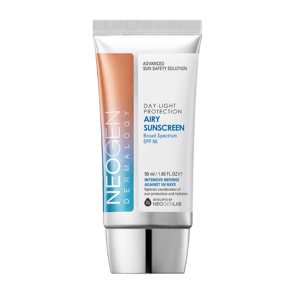 Neogen Dermalogy Day-Light Protection Airy Sunscreen SPF50 50ml – ľahký opaľovací krém so širokospektrálnou UV ochranou a hydratačnou formulou.