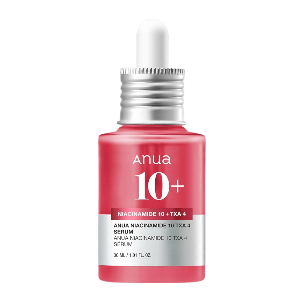 Anua Niacinamide 10% + TXA 4% Serum je silné, parfumom neobsahujúce sérum, ktoré vyrovnáva tón pleti, znižuje nerovnosti a dodáva žiarivý lesk.