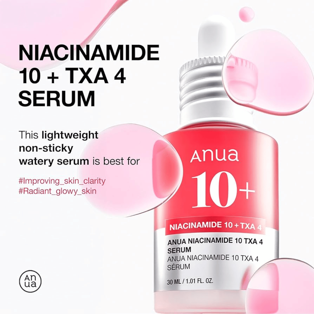 Ľahké, vodou založené sérum s 10% niacínamidom a 4% tranexamovou kyselinou. Neklepivá formula, ktorá zlepšuje jas pleti a dodáva žiarivý lesk.