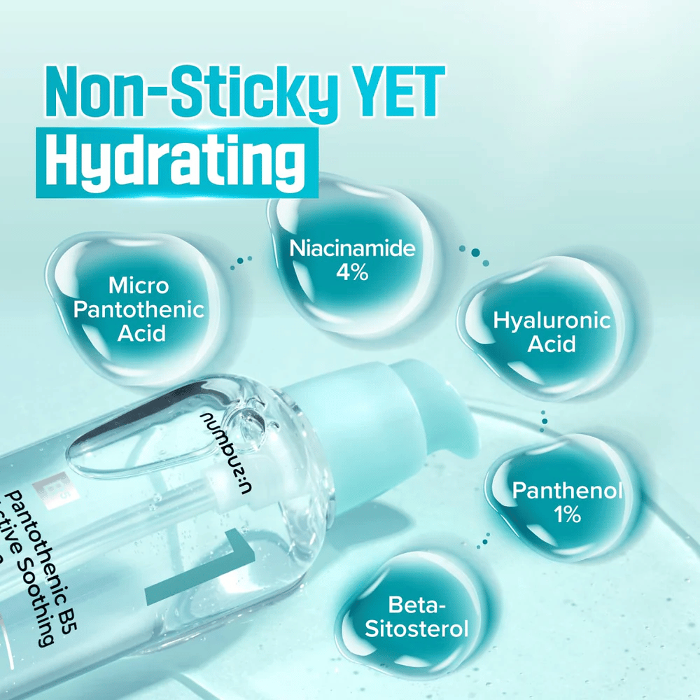 numbuzin No.1 Pantotenické B5 sérum so 4 % niacínamidu, 1 % pantenolu a kyselinou hyalurónovou – hydratačné a maz vyvažujúce sérum proti akné