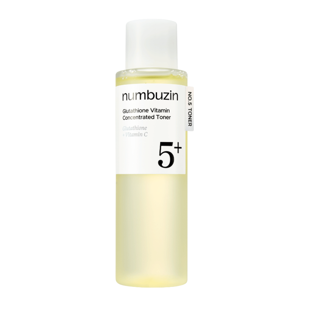 Numbuzin No.5+ Glutathione Vitamin Boosting Essential Toner pre rovnomernejší tón pleti a zvýšený jas