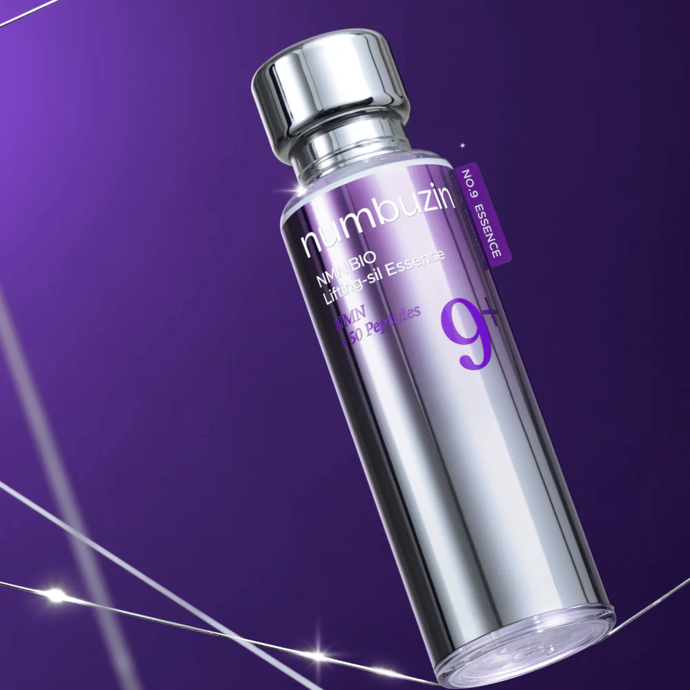Numbuzin No.9 NAD+ Bio Lifting-sil Essence – luxusná anti-age esencia s 50 peptidmi a NAD+ pre pevnejšiu a mladistvejšiu pokožku.