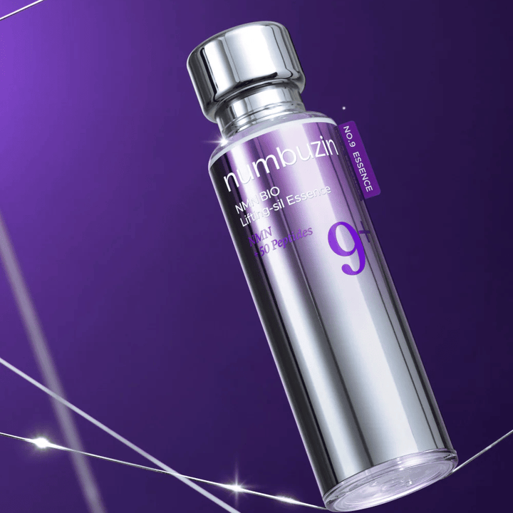 Numbuzin No.9 NAD+ Bio Lifting-sil Essence – luxusná anti-age esencia s 50 peptidmi a NAD+ pre pevnejšiu a mladistvejšiu pokožku.