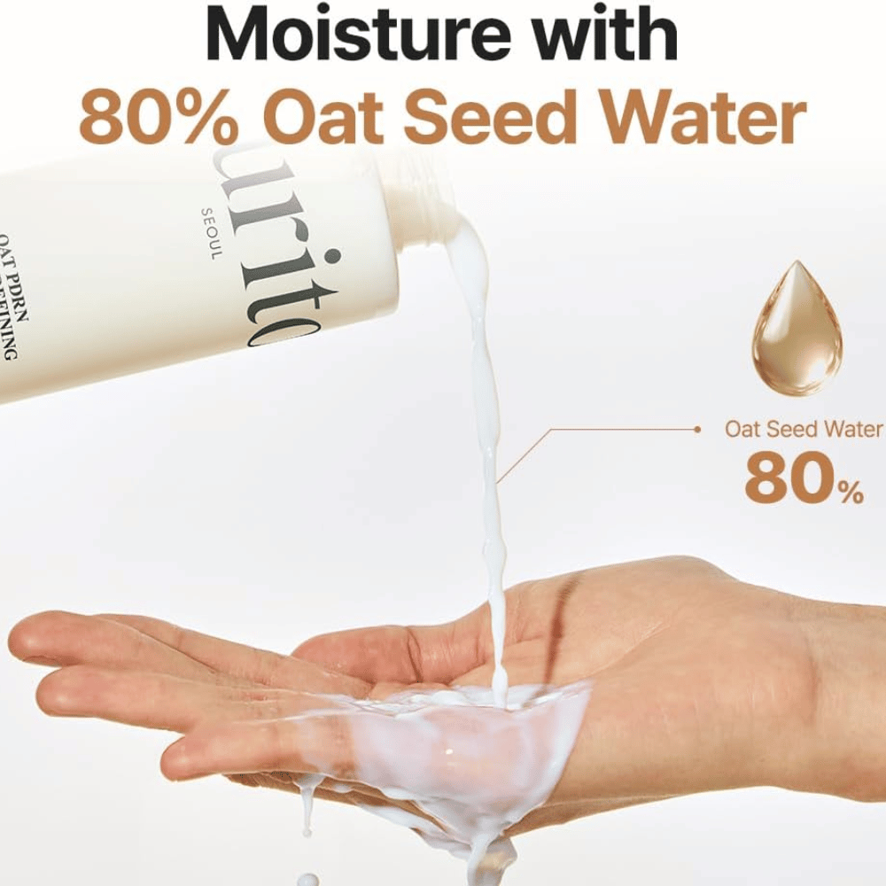 Purito SEOUL Oat PDRN Gentle Refining Toner s 80% vodou z ovsených semien – hydratačná a upokojujúca pleťová voda pre citlivú a aknóznu pokožku
