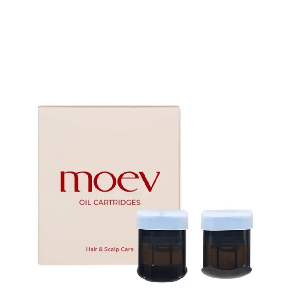 MOEV Oil Cartridges Set – náhradné náplne pre starostlivosť o vlasy a pokožku hlavy, obohatené o prírodné oleje a aktívne zložky.