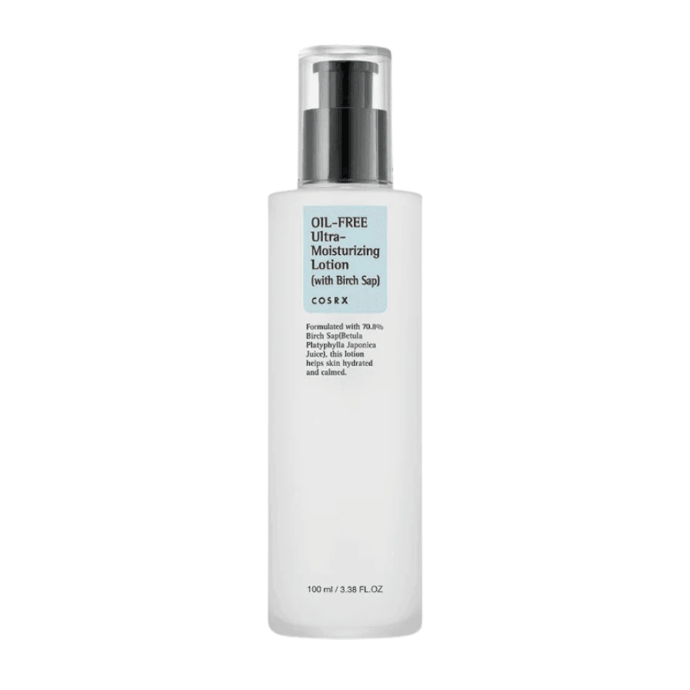 COSRX Oil-Free Ultra-Moisturizing Lotion with Birch Sap 100 ml bezolejový pleťový krém pre citlivú, mastnú a aknóznu pleť