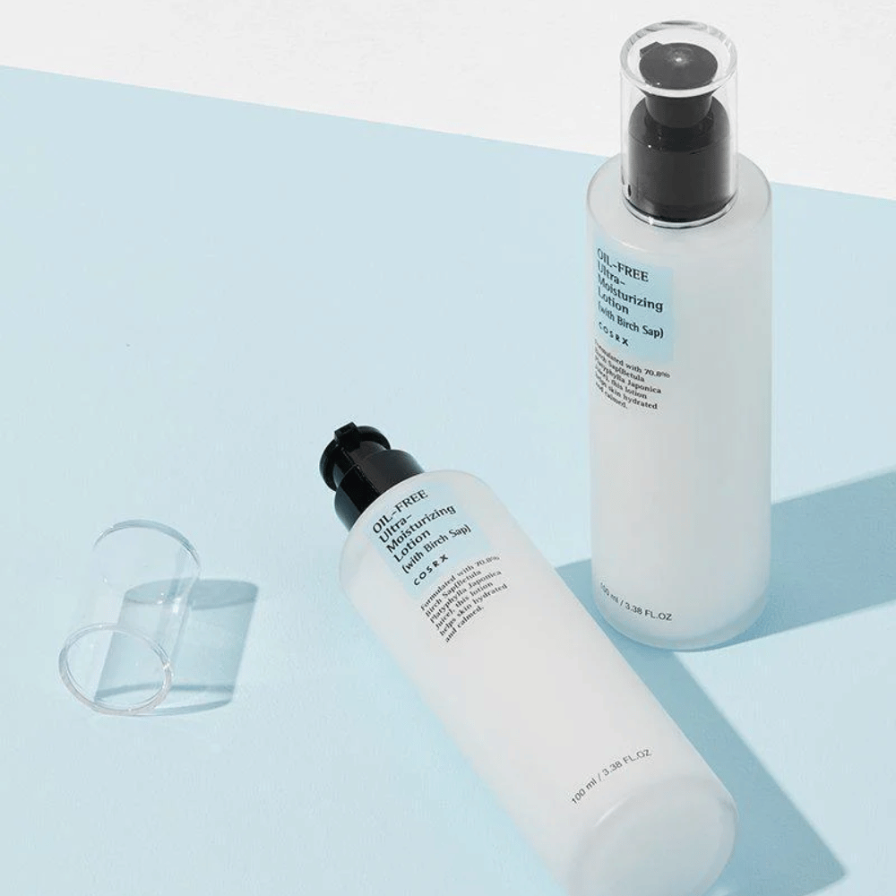 COSRX Oil-Free Ultra-Moisturizing Lotion with Birch Sap 100 ml ľahká bezolejová pleťová lotion s brezovou šťavou pre mastnú a kombinovanú pleť