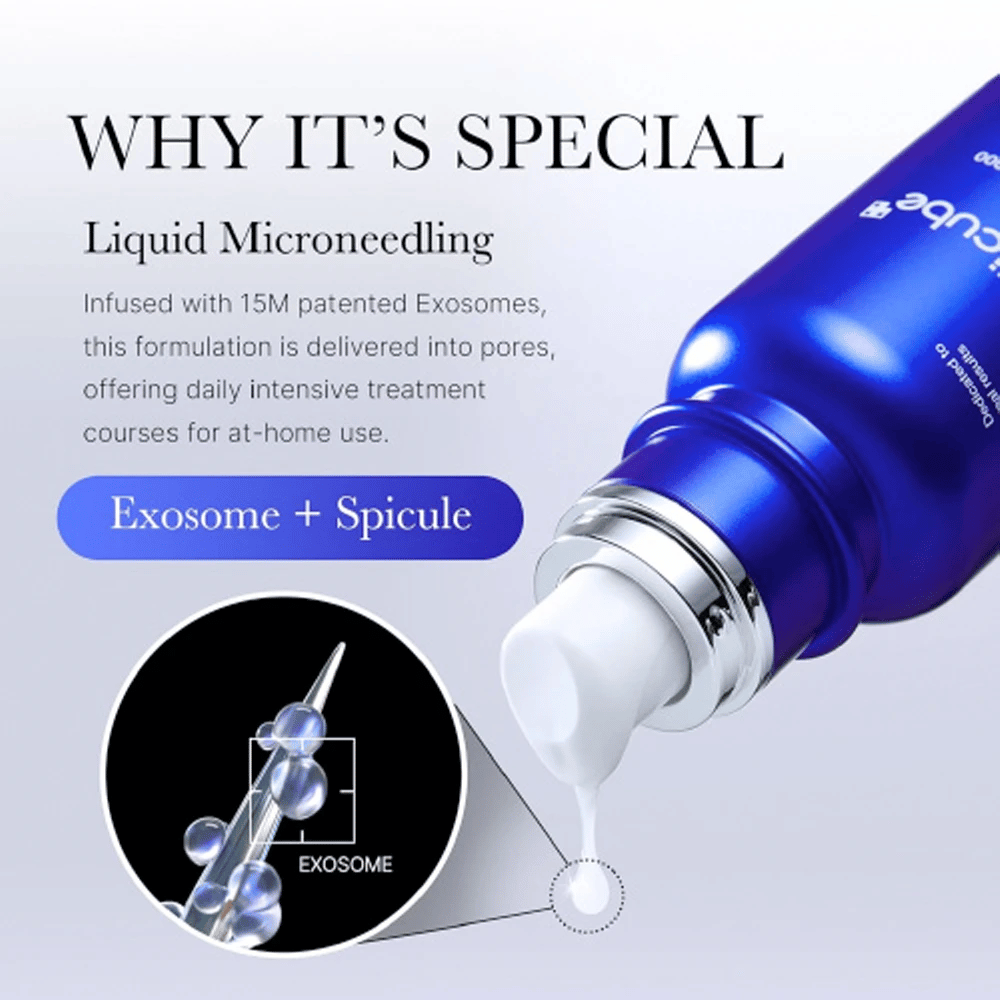 
Medicube One Day Exosome Shot Pore Ampoule 2000 ponúka technológiu "Liquid Microneedling", ktorá kombinuje 15M patentovaných exosómov a spikulových komponentov. Produkt preniká hlboko do pórov pre intenzívnu domácu liečbu, podporuje obnovu pleti a zlepšuje textúru.