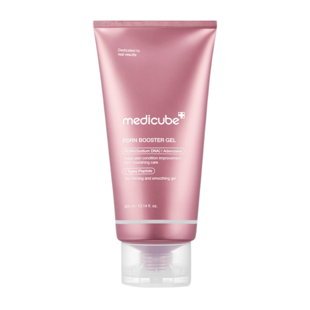 Medicube PDRN Booster Gel je silný gél pre starostlivosť o pleť obohatený o PDRN a sedem typov peptidov na zlepšenie elasticity a textúry pokožky. Gél podporuje regeneráciu pokožky a poskytuje intenzívnu výživu pre jemnejšiu a pevnejšiu pleť. Perfektné pre každodenné použitie!