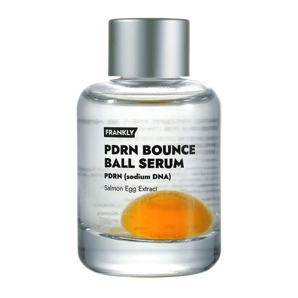 FRANKLY PDRN Bounce Ball Serum – kórejské pleťové sérum s PDRN a extraktom z lososových vajec, ktoré posilňuje kožnú bariéru a dodáva elasticitu.