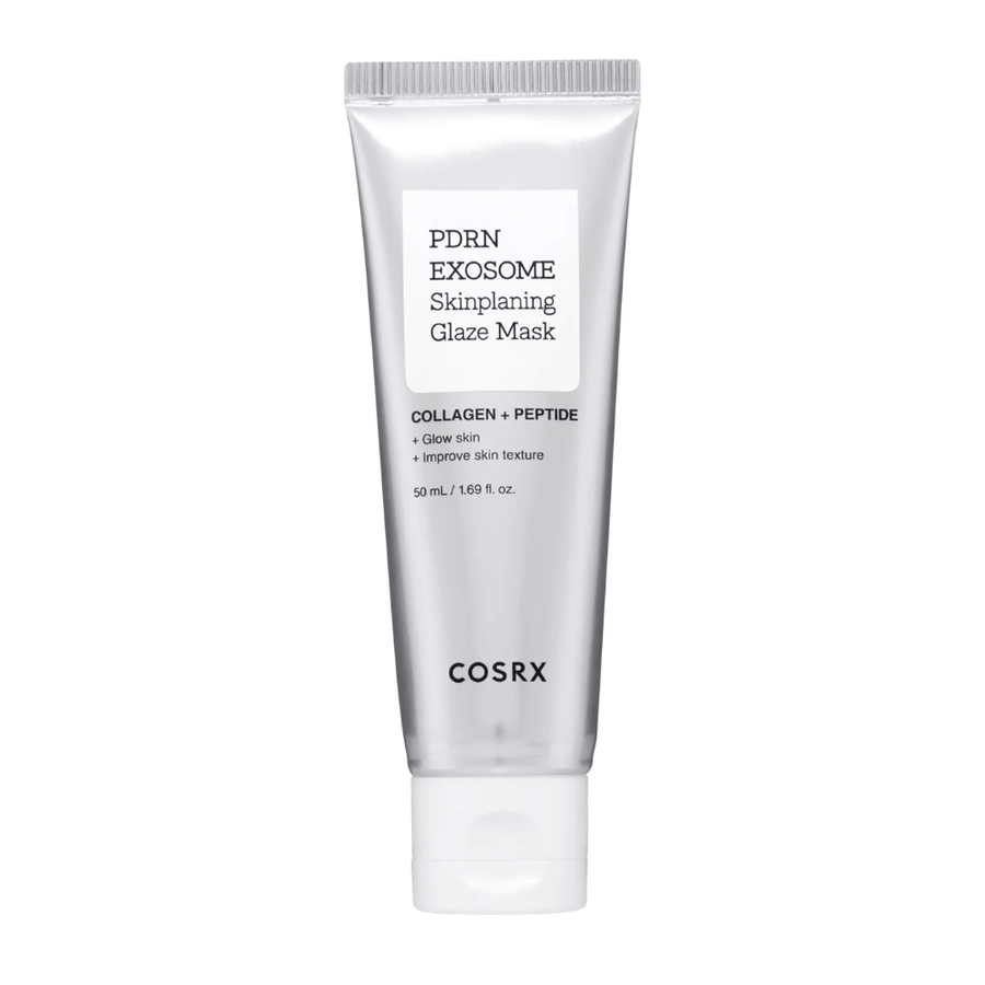 COSRX PDRN EXOSOME Skinplaning Glaze Mask – pleťová maska s PDRN a peptidmi, ktoré hydratujú, zjednocujú štruktúru pleti a dodávajú jej jas.