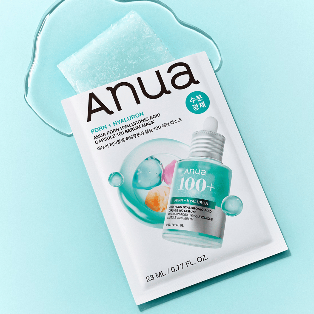 1. Anua PDRN Hyaluronic Acid Capsule 100 Serum Mask – hydratačná sheet mask s PDRN a kyselinou hyalurónovou