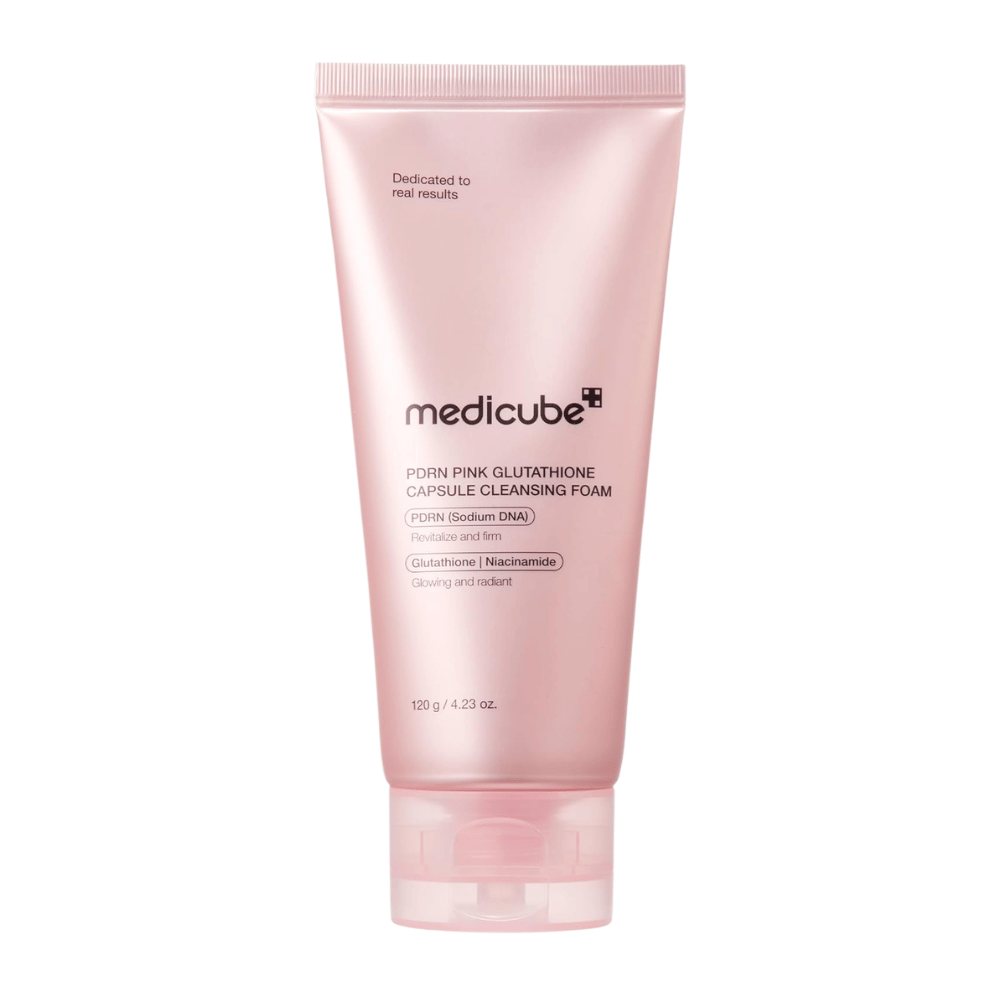 Medicube PDRN Pink Glutathione Capsule Cleansing Foam 120 g čistiacej peny s PDRN, glutatiónom a niacínamidom pre žiarivú pleť