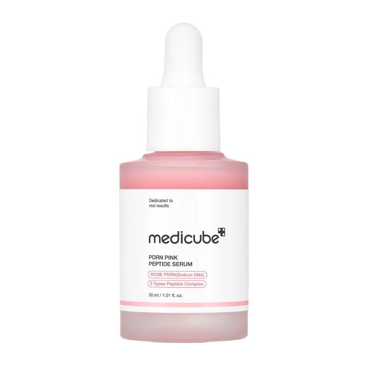Medicube PDRN Pink Peptide Serum – Rozjasňujúce a obnovujúce sérum.

🌹 Rose PDRN (Sodium DNA) – Posilňuje bariéru pokožky a podporuje obnovu buniek.
💖 5 typov peptidových komplexov – Zvyšuje produkciu kolagénu a zlepšuje elasticitu pokožky.
✨ Dodáva žiarivosť – Znižuje nerovnosti a dodáva pleti žiarivý vzhľad.

Perfektné pre hladkú, pevnú a hydratovanú pokožku!
