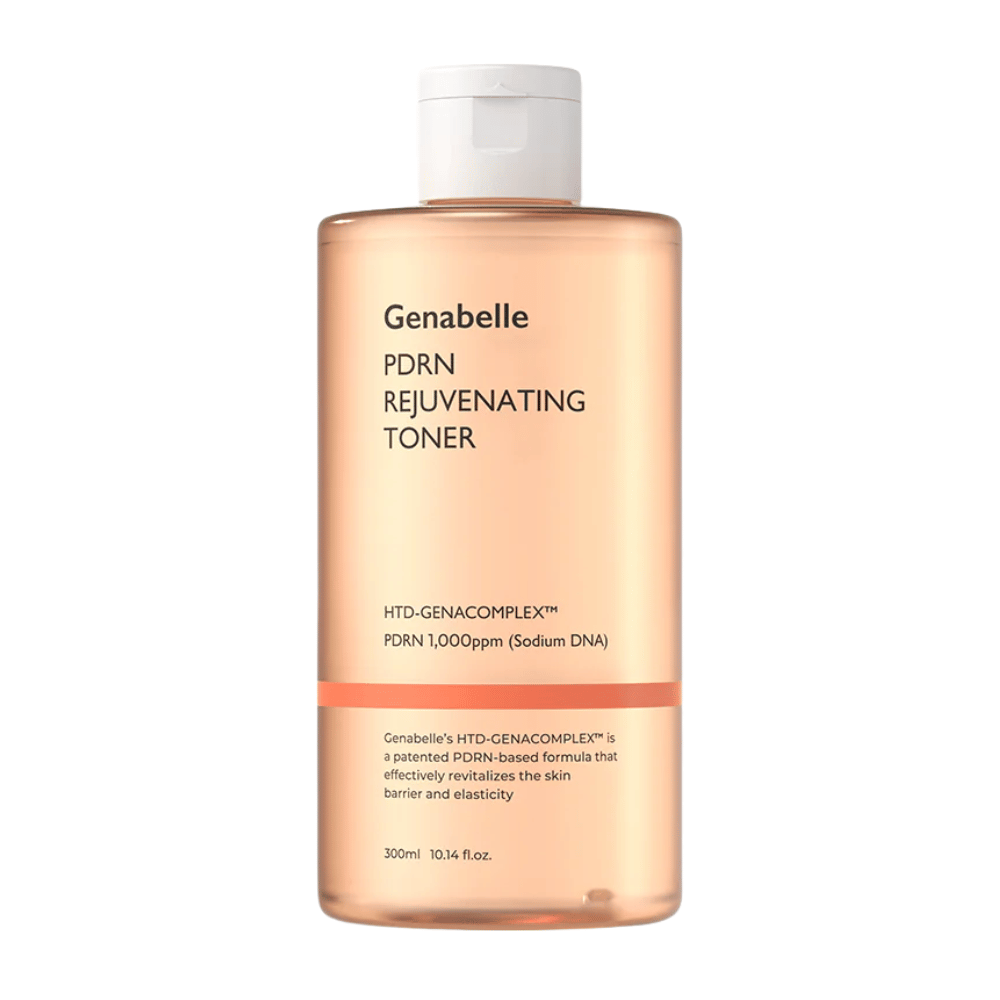 Genabelle PDRN Rejuvenating Toner 300 ml s PDRN a niacínamidom pre hydratovanú, jemnú a pružnejšiu pokožku.