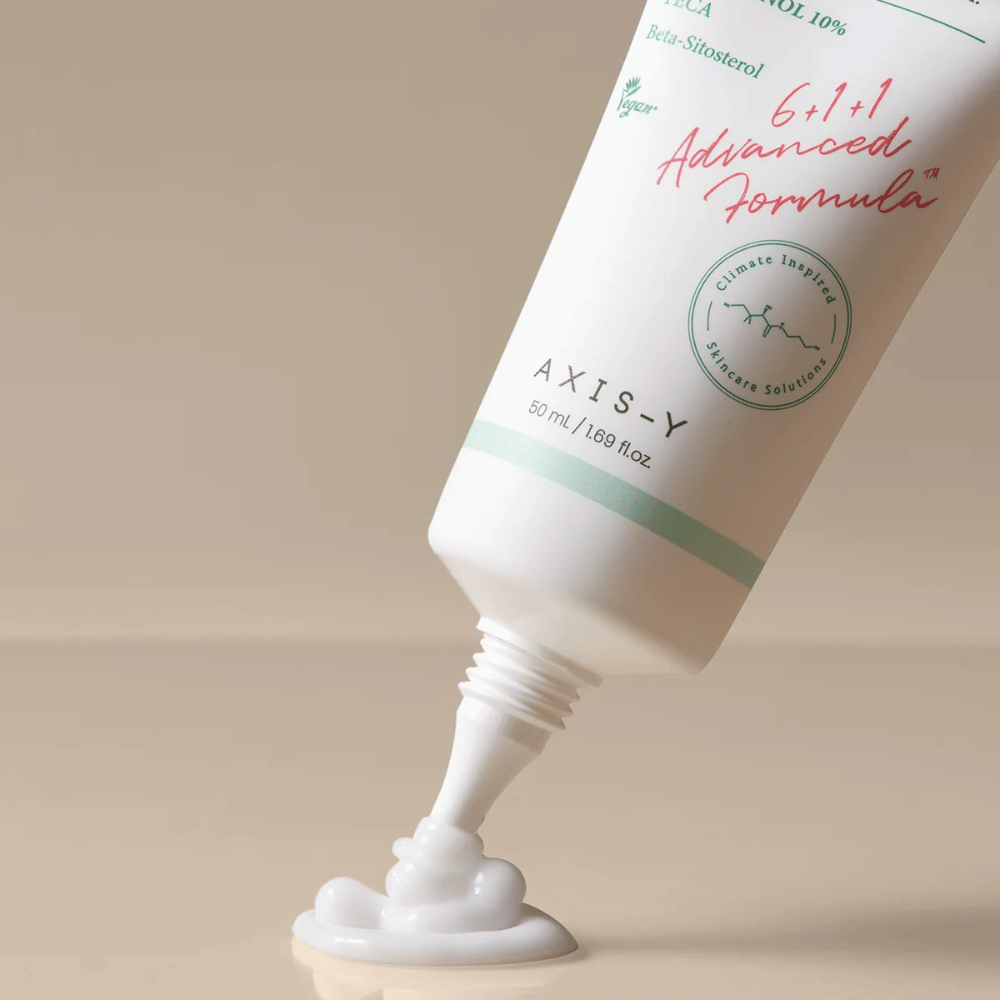 AXIS-Y Panthenol 10 Skin Smoothing Shield Cream vytláča sa z tuby