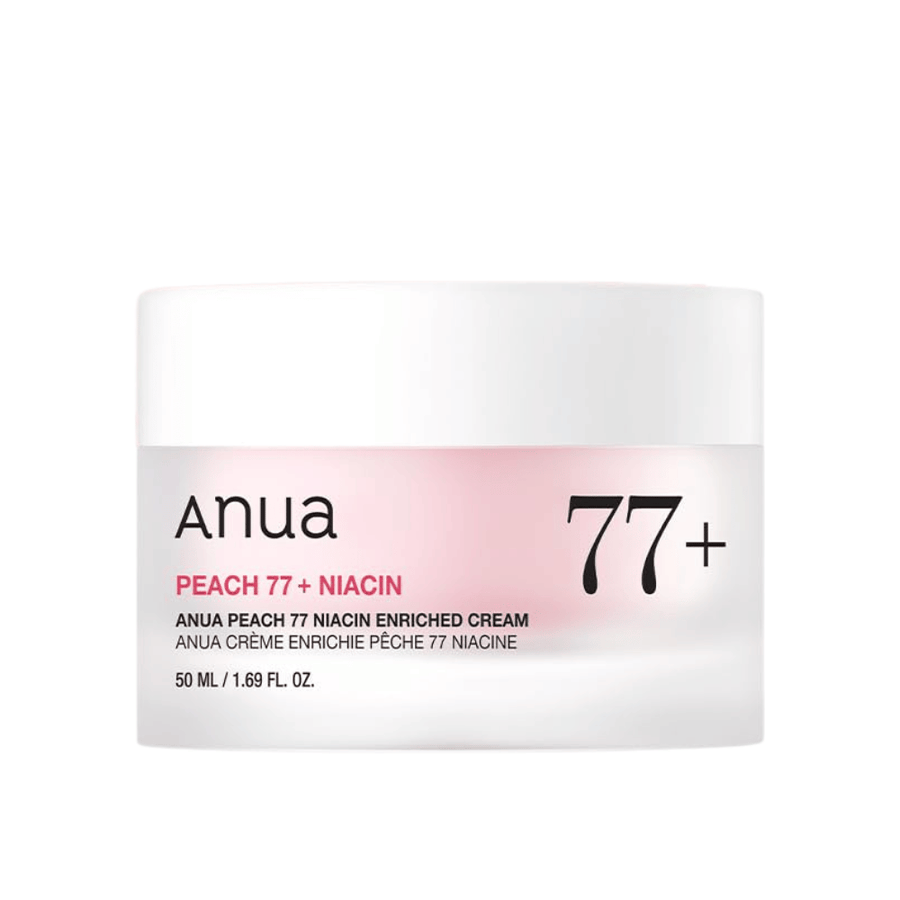 Obrázok produktu Anua Peach 77% Niacin Enriched Cream 50 ml – rozjasňujúci a hydratačný krém s niacínamidom.