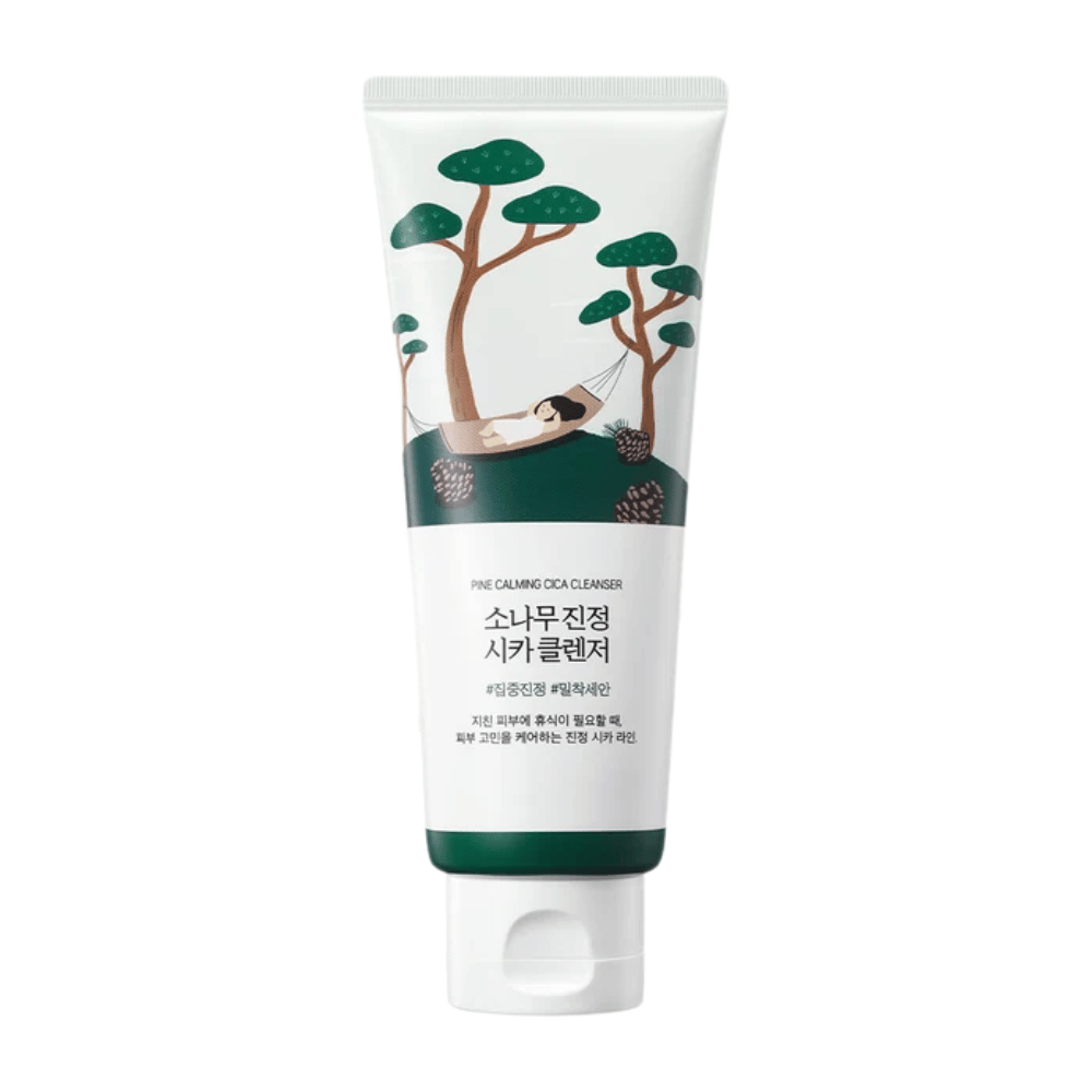 ROUND LAB Pine Calming Cica Cleanser – produktový obrázok upokojujúceho kórejského čistiaceho prípravku na tvár