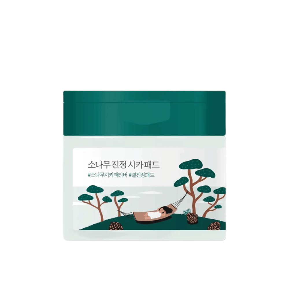 ROUND LAB Pine Calming Cica Pad – produktový obrázok upokojujúcich kórejských toner pads