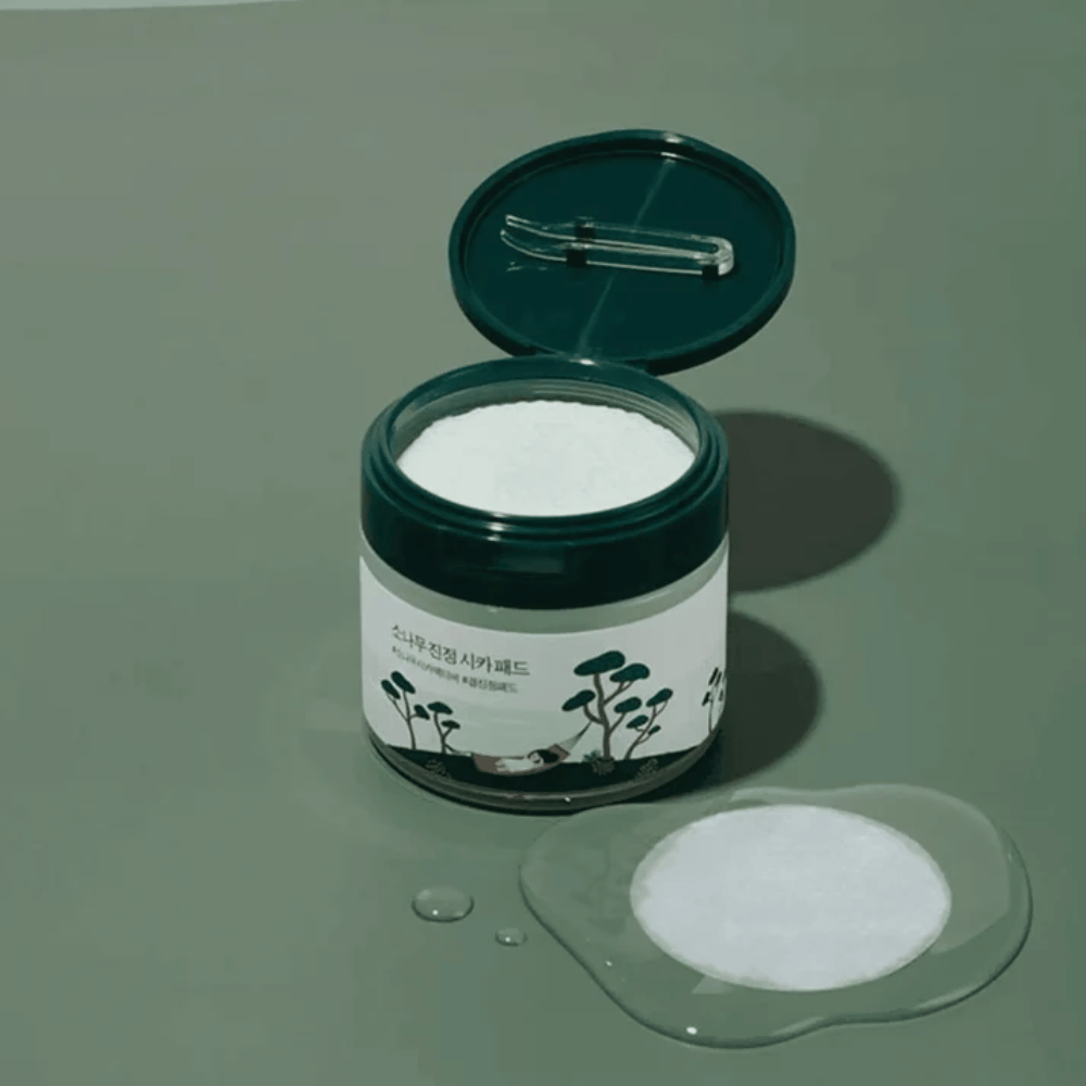 ROUND LAB Pine Calming Cica Pad – kórejské toner pads pre upokojujúcu starostlivosť o pleť